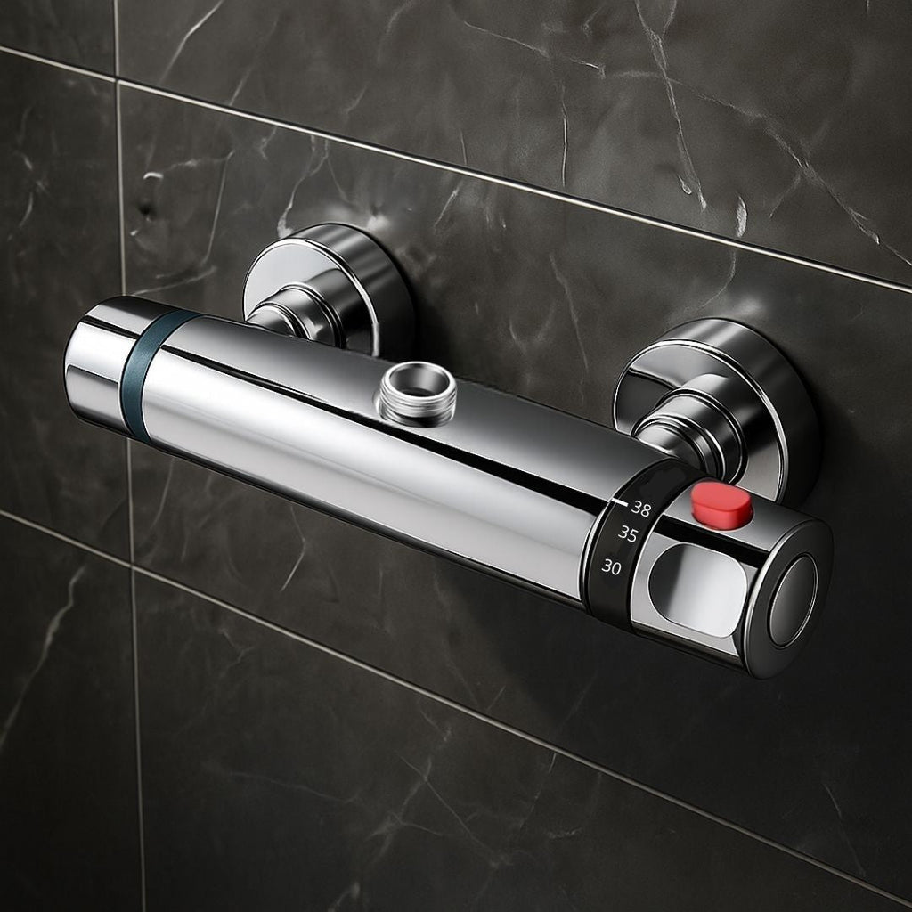 Robinet mitigeur thermostatique chrome salle de bain L'art du robinet