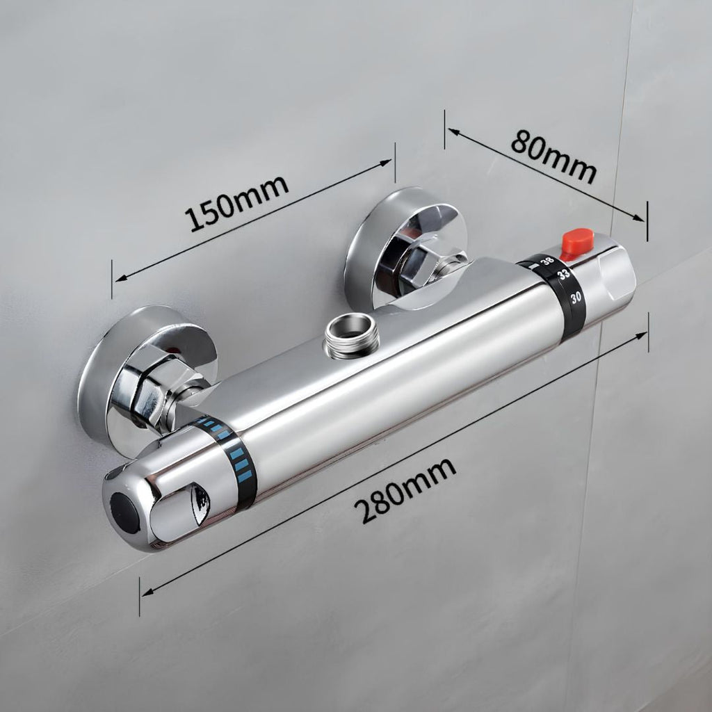 Robinet mitigeur thermostatique chrome salle de bain L'art du robinet