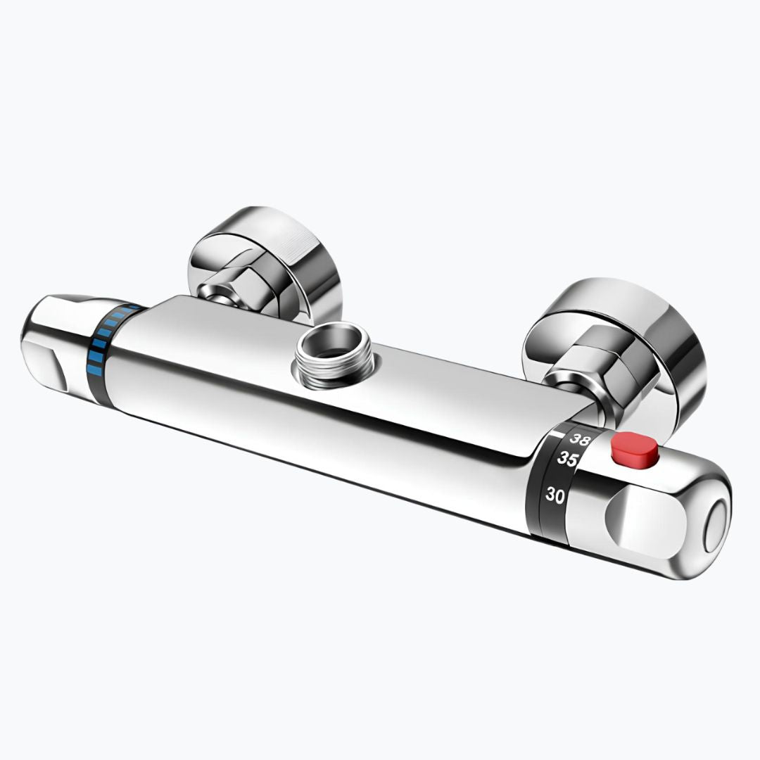 Robinet mitigeur thermostatique chrome salle de bain L'art du robinet