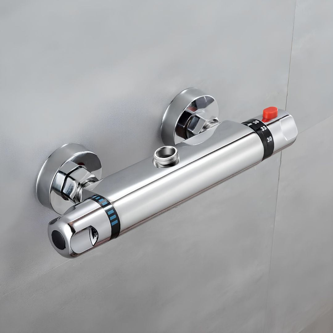 Robinet mitigeur thermostatique chrome salle de bain L'art du robinet