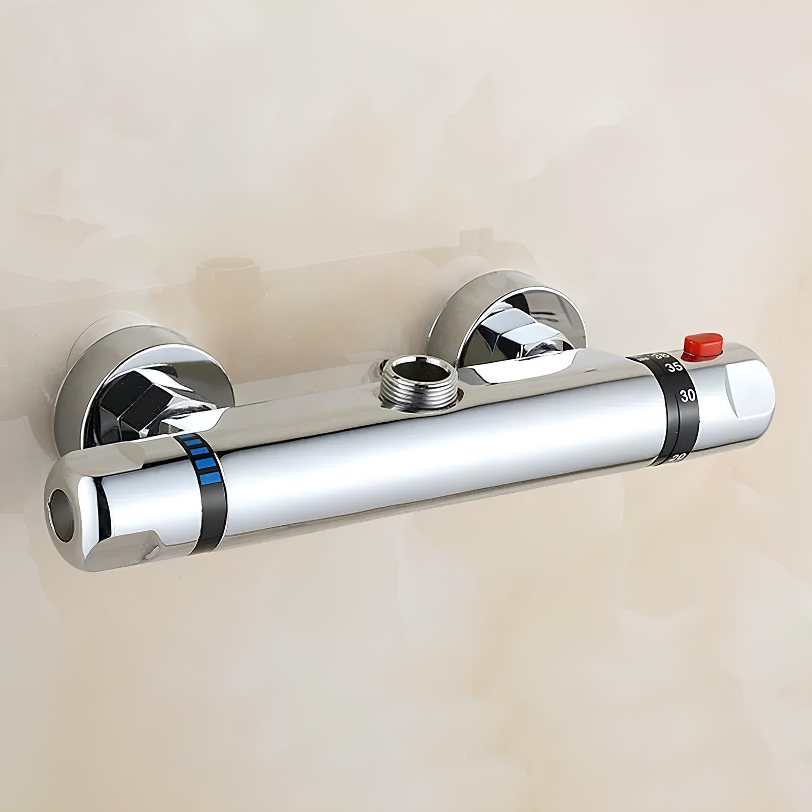 Robinet mitigeur thermostatique chrome salle de bain L'art du robinet