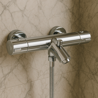 Robinet mitigeur thermostatique laiton poli design L'art du robinet