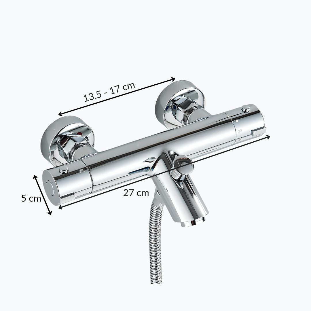 Robinet mitigeur thermostatique laiton poli design L'art du robinet