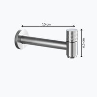 Robinet mural acier inoxydable eau froide intérieur extérieur L'art du robinet