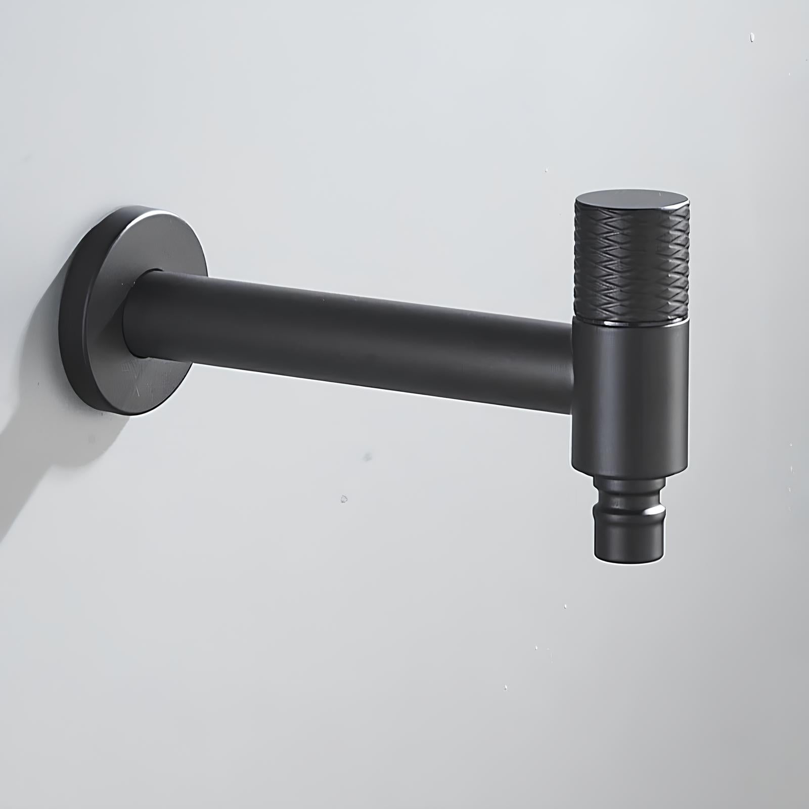 Robinet mural acier inoxydable eau froide intérieur extérieur L'art du robinet