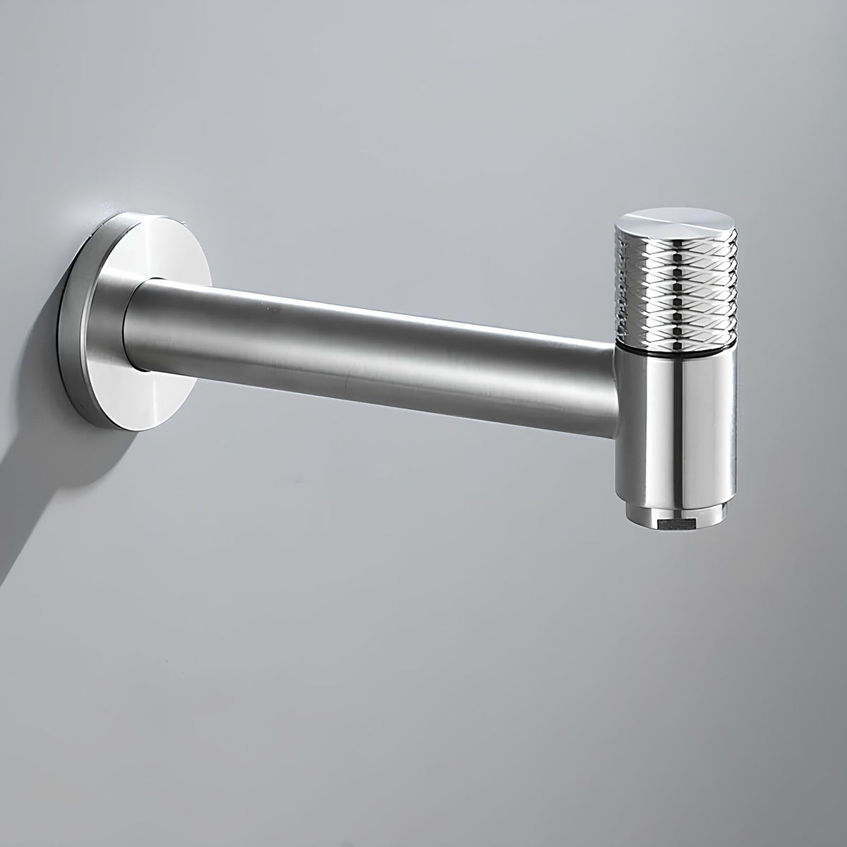 Robinet mural acier inoxydable eau froide intérieur extérieur L'art du robinet