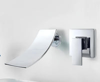 Robinet mural cascade encastré minimaliste L'art du robinet