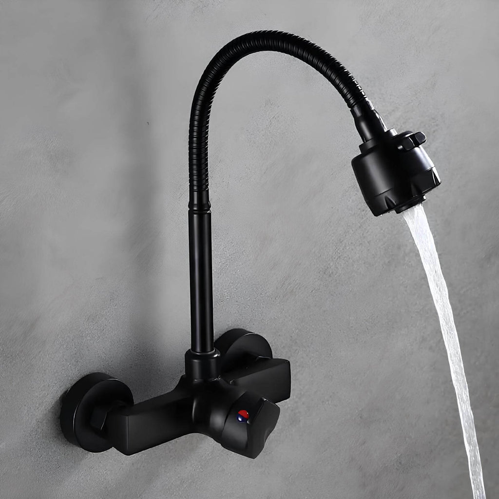 Robinet mural cuisine 2 fonctions bec orientable L'art du robinet