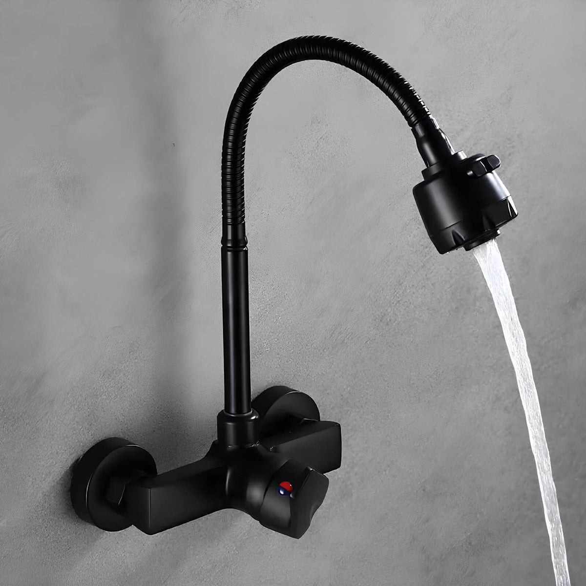 Robinet mural cuisine 2 fonctions bec orientable L'art du robinet