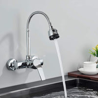 Robinet mural cuisine 2 fonctions bec orientable L'art du robinet