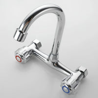 Robinet mural cuisine acier inoxydable bec rotatif L'art du robinet