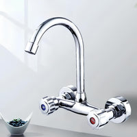 Robinet mural cuisine acier inoxydable bec rotatif L'art du robinet