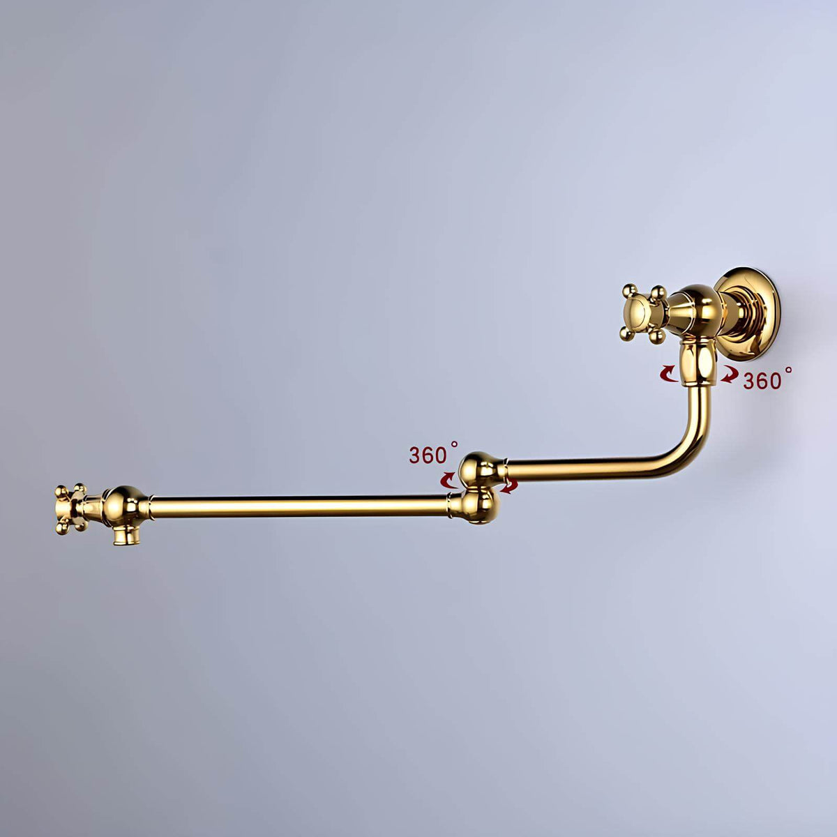 Robinet mural cuisine laiton bec pliable eau froide L'art du robinet