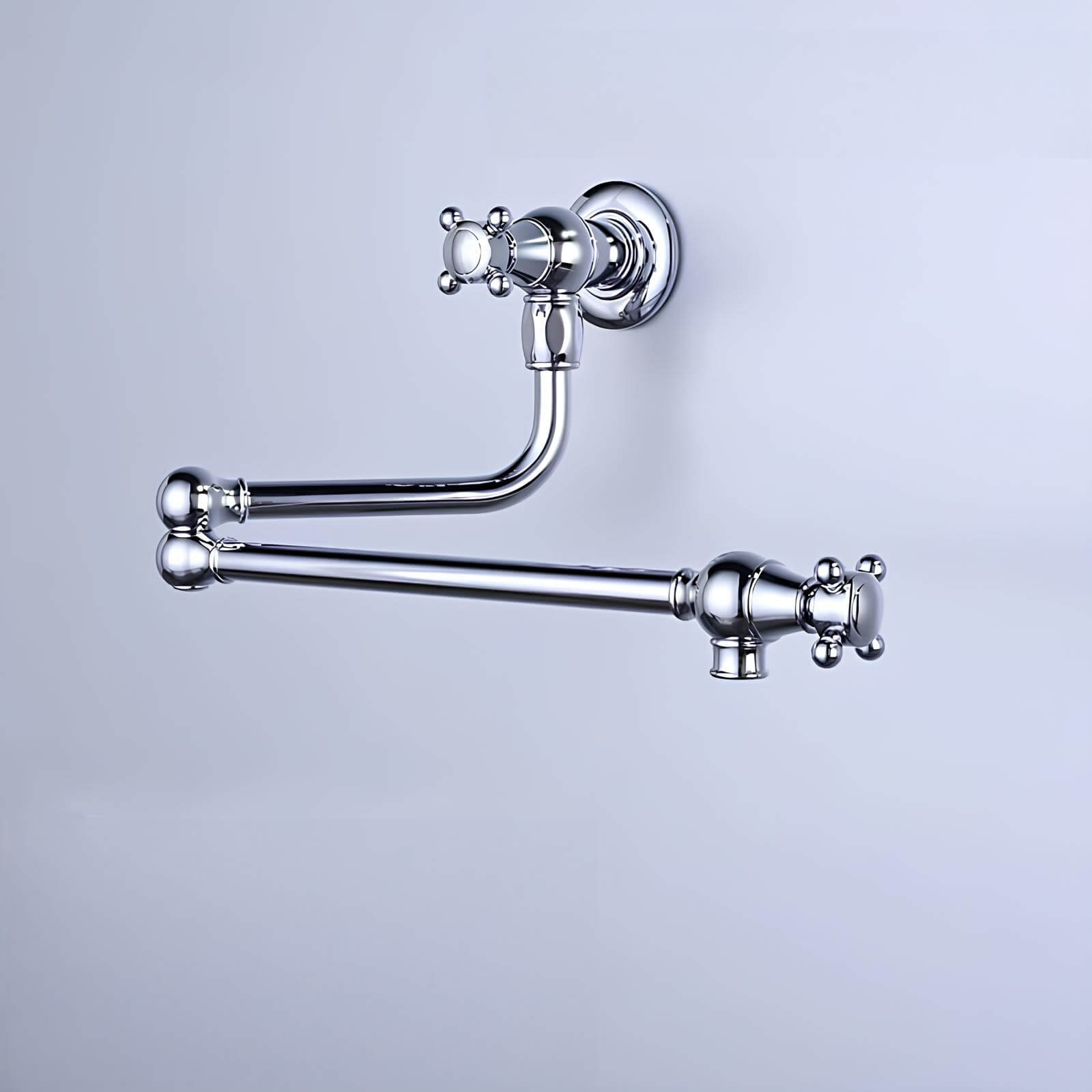 Robinet mural cuisine laiton bec pliable eau froide L'art du robinet