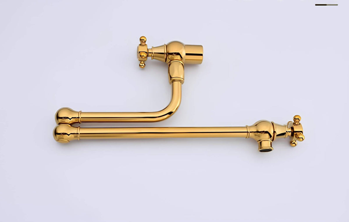 Robinet mural cuisine laiton bec pliable eau froide L'art du robinet