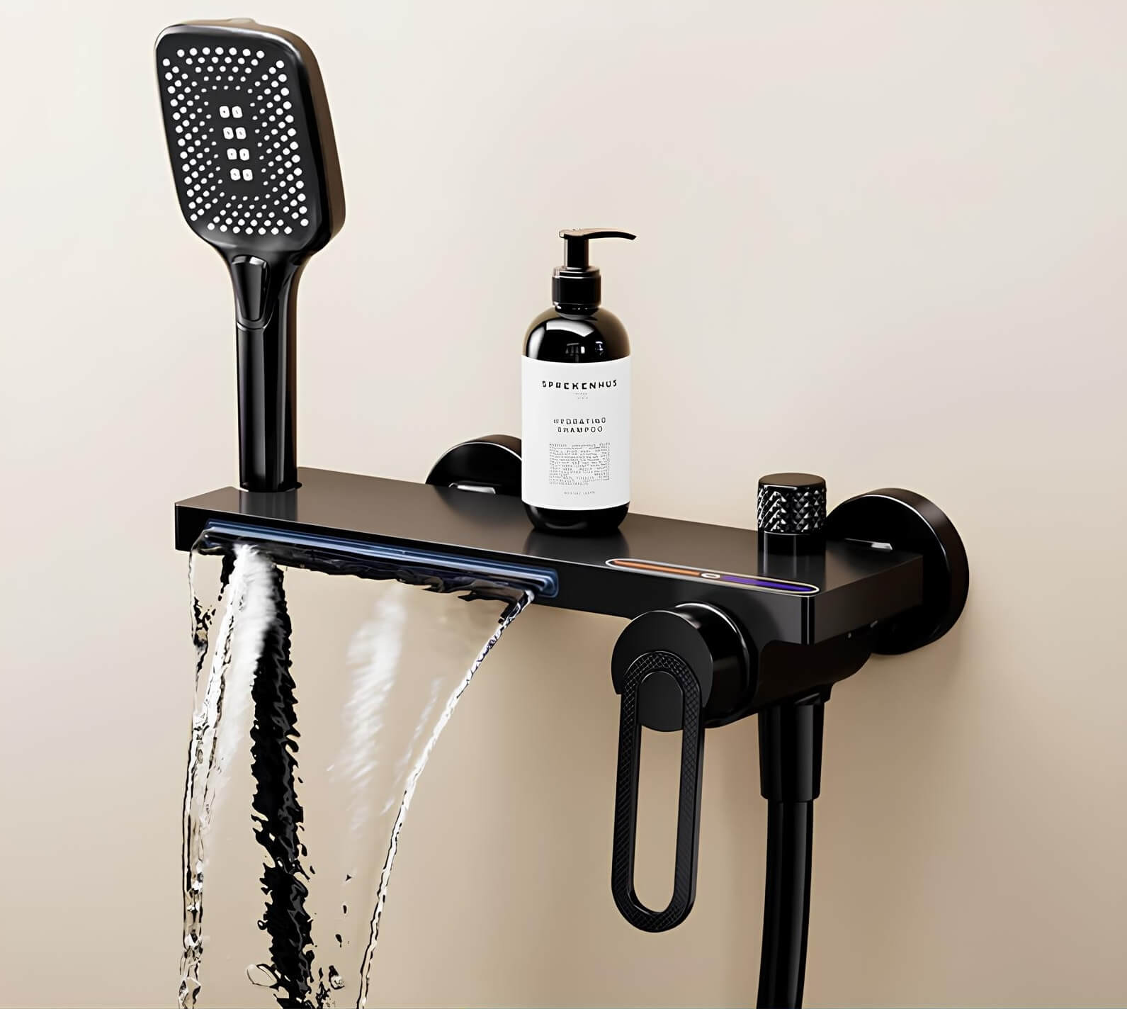 Robinet mural douche baignoire avec douchette à main L'art du robinet