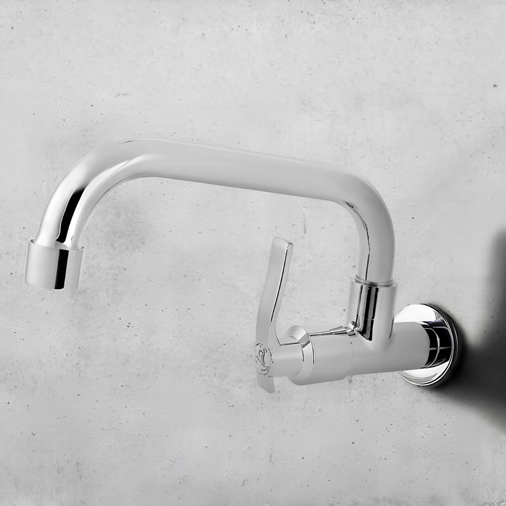 Robinet mural eau froide pivotant cuisine buanderie L'art du robinet