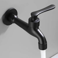 Robinet mural extérieur noir eau froide L'art du robinet