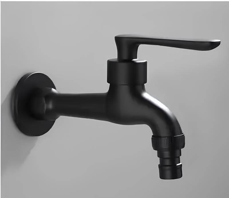 Robinet mural extérieur noir eau froide L'art du robinet