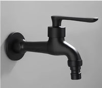 Robinet mural extérieur noir eau froide L'art du robinet