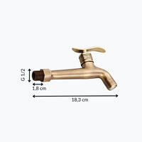 Robinet mural laiton eau froide buanderie et extérieur L'art du robinet