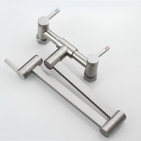 Robinet mural pivotant rabattable inox brossé L'art du robinet