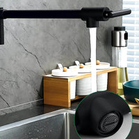 Robinet mural pliable eau froide bec rotatif cuisine L'art du robinet