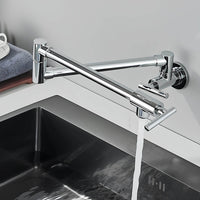 Robinet mural pliable eau froide bec rotatif cuisine L'art du robinet