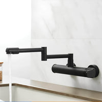 Robinet mural pliable laiton mitigeur cuisine bec 360° L'art du robinet