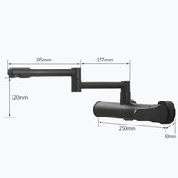 Robinet mural pliable laiton mitigeur cuisine bec 360° L'art du robinet