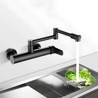 Robinet mural pliable laiton mitigeur cuisine bec 360° L'art du robinet