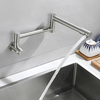 Robinet mural rabattable eau froide acier inoxydable L'art du robinet