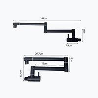 Robinet mural rabattable eau froide acier inoxydable L'art du robinet