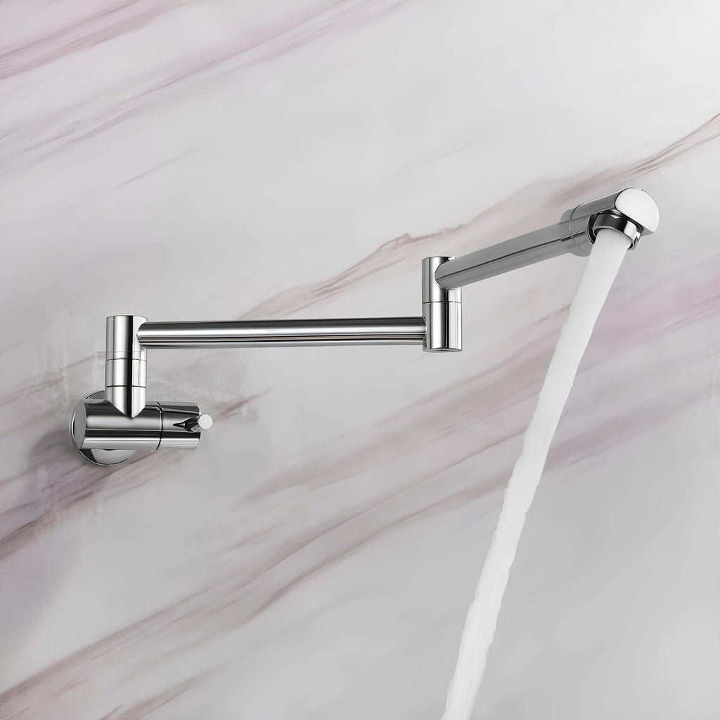 Robinet mural rabattable eau froide - bec rotatif L'art du robinet