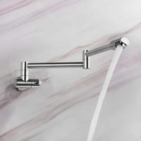Robinet mural rabattable eau froide - bec rotatif L'art du robinet