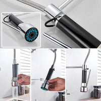 Robinet mural douchette extractible style industriel