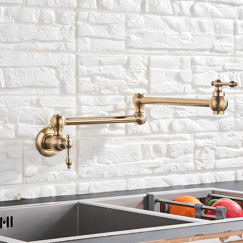 Robinet rabattable eau froide design laiton L'art du robinet