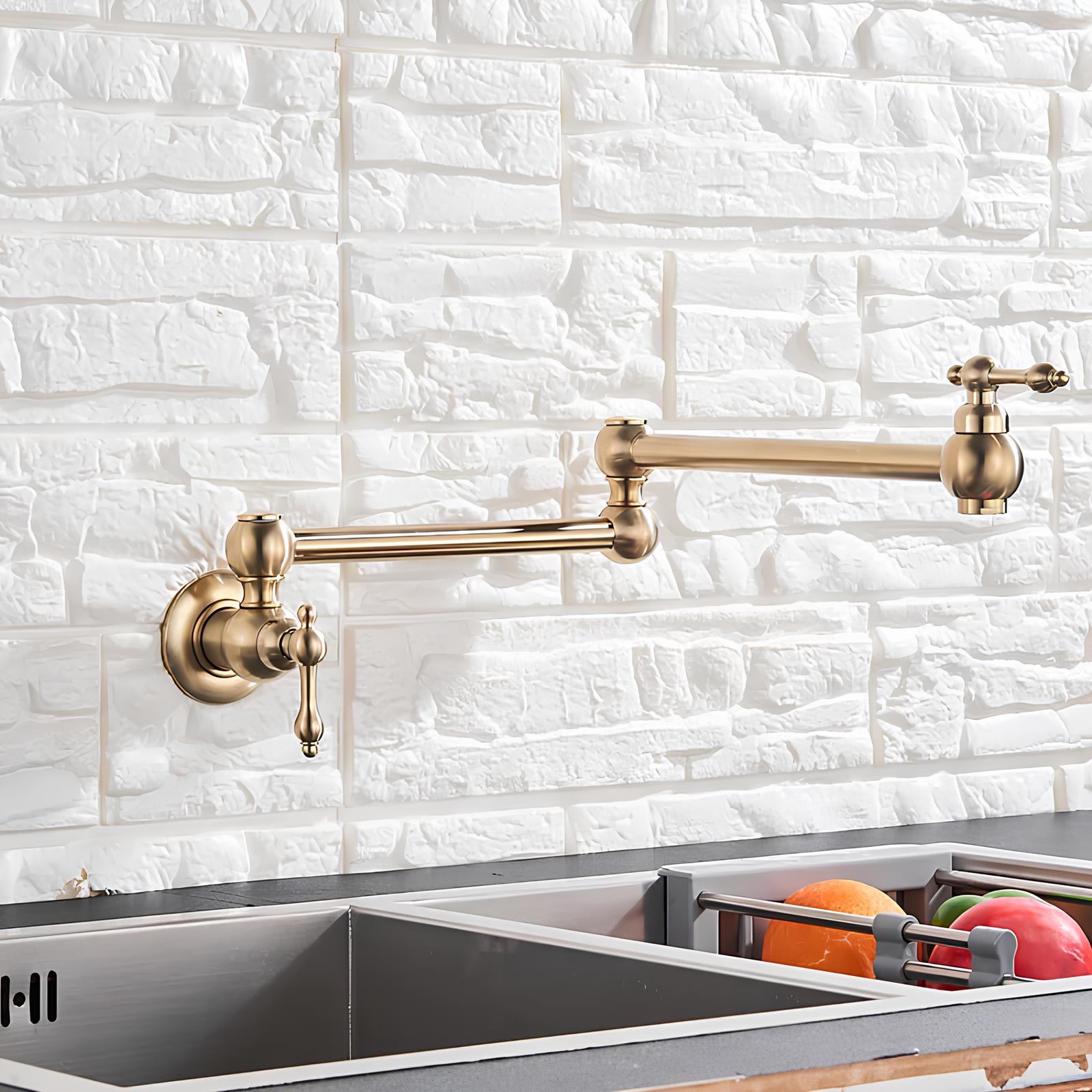 Robinet rabattable eau froide design laiton L'art du robinet