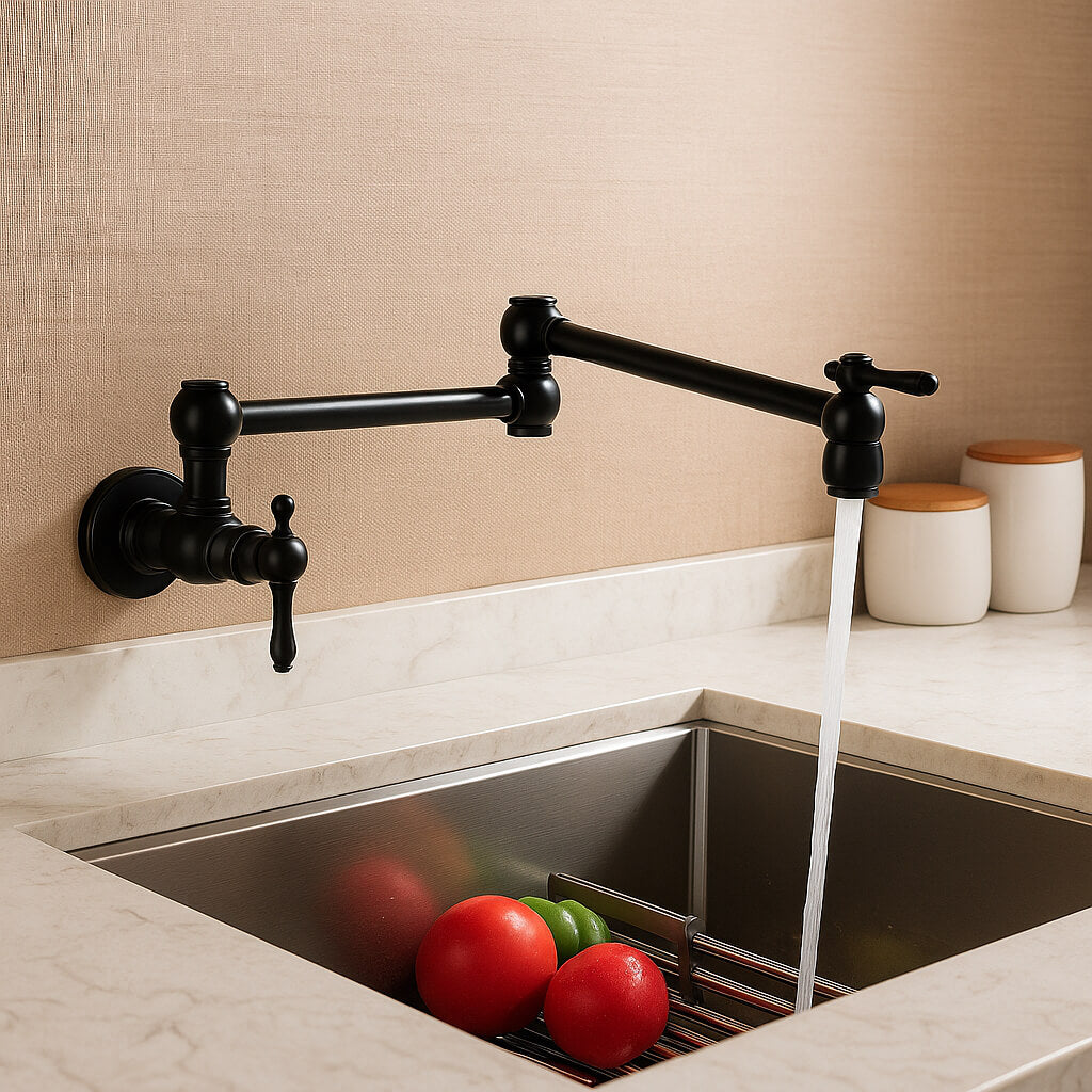 Robinet rabattable eau froide design laiton L'art du robinet