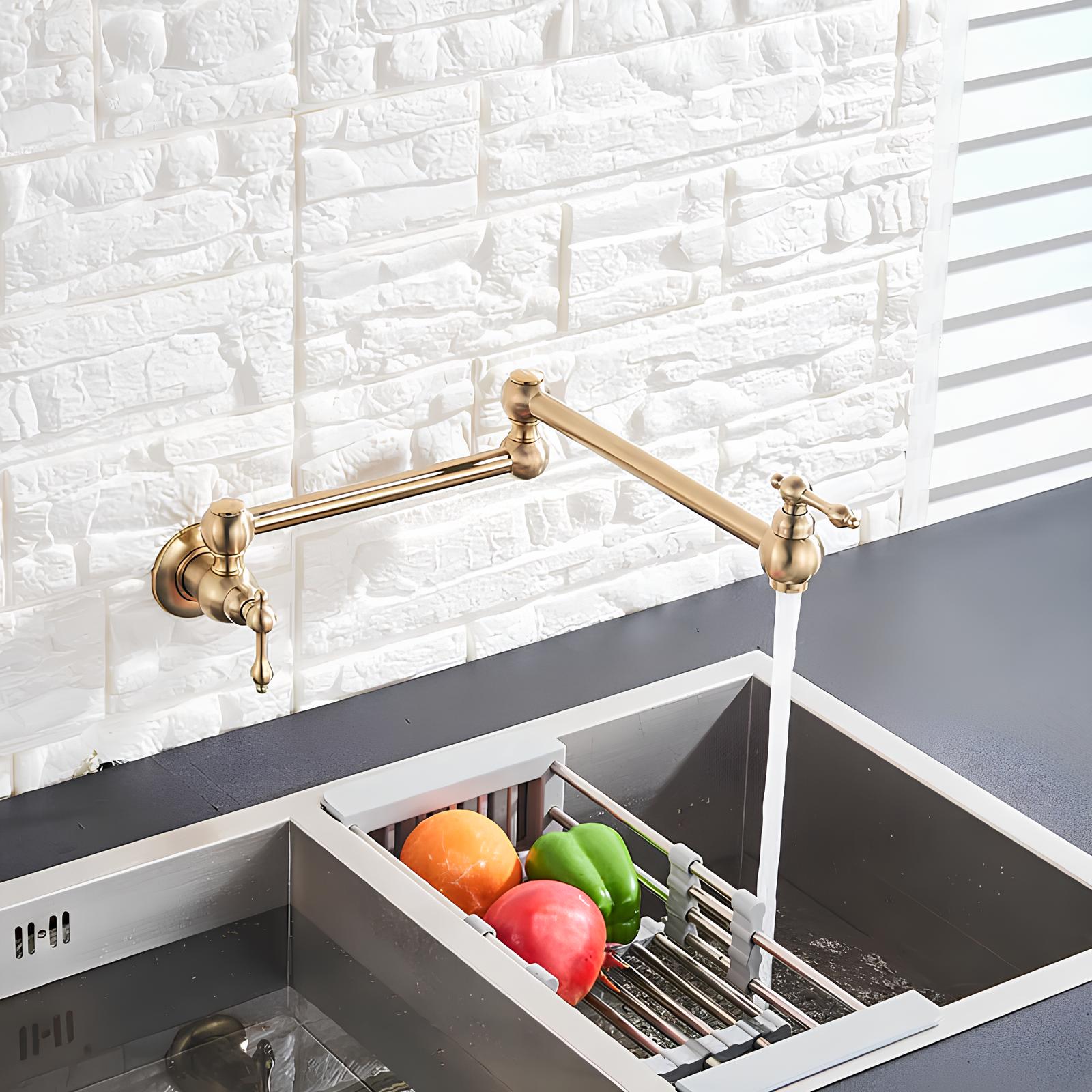 Robinet rabattable eau froide design laiton L'art du robinet