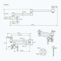 Robinet rabattable eau froide design laiton L'art du robinet
