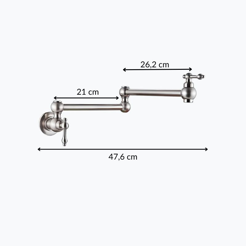 Robinet rabattable eau froide design laiton L'art du robinet