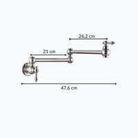 Robinet rabattable eau froide design laiton L'art du robinet