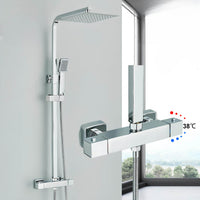 Robinet thermostatique de douche murale chromé L'art du robinet