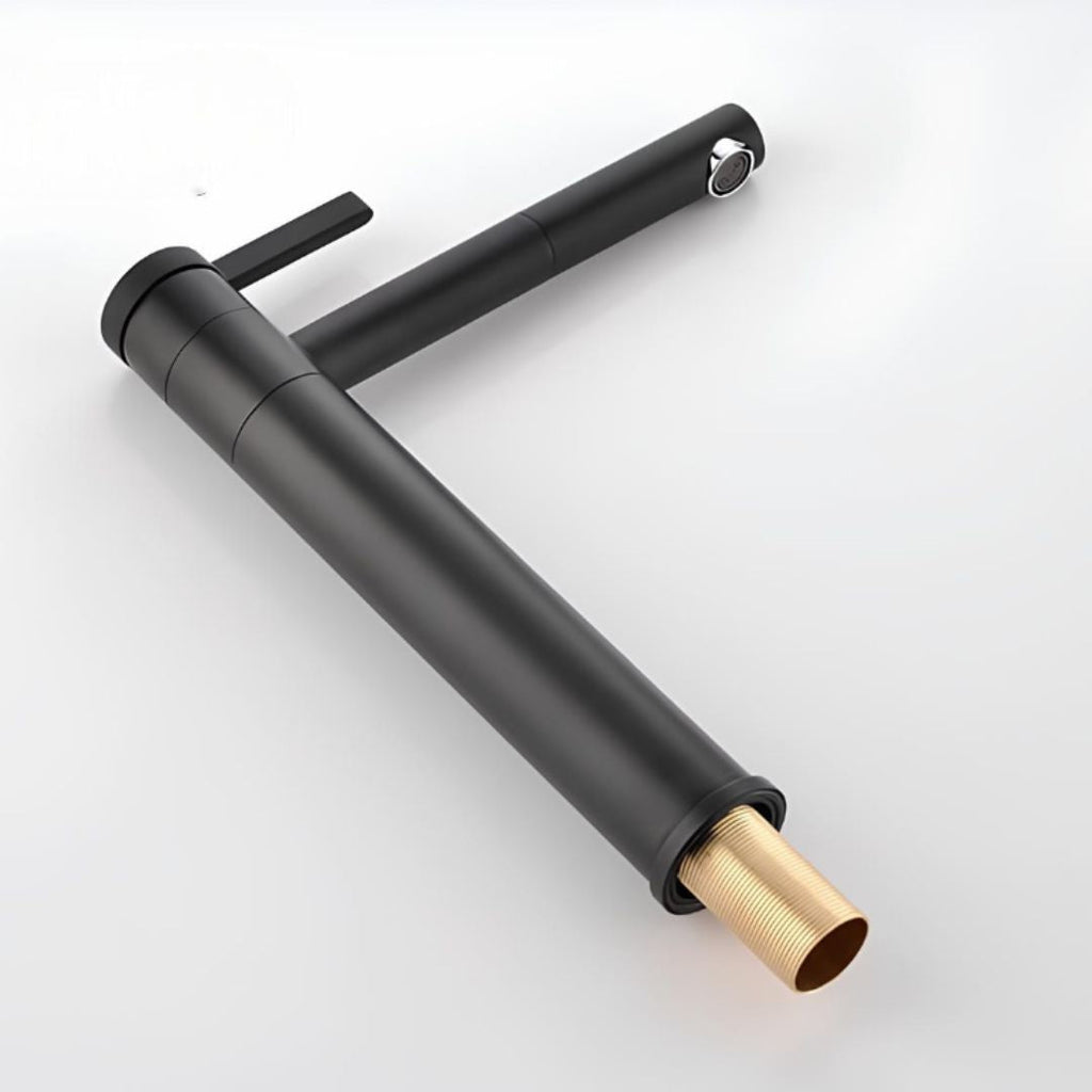 Robinet vasque blanc bec pivotant monocommande L'art du robinet