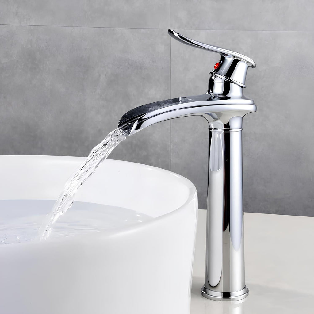 Robinet vasque cascade design contemporain L'art du robinet