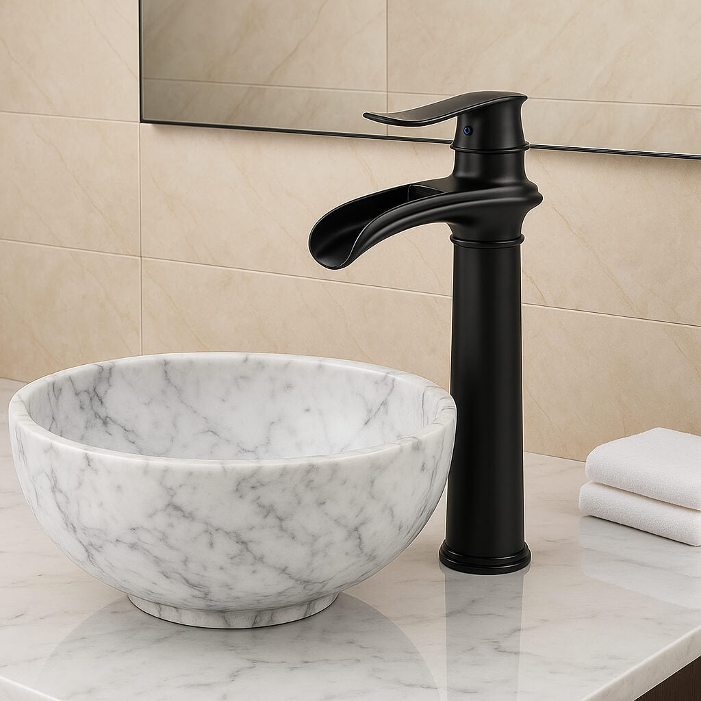 Robinet vasque cascade design contemporain L'art du robinet