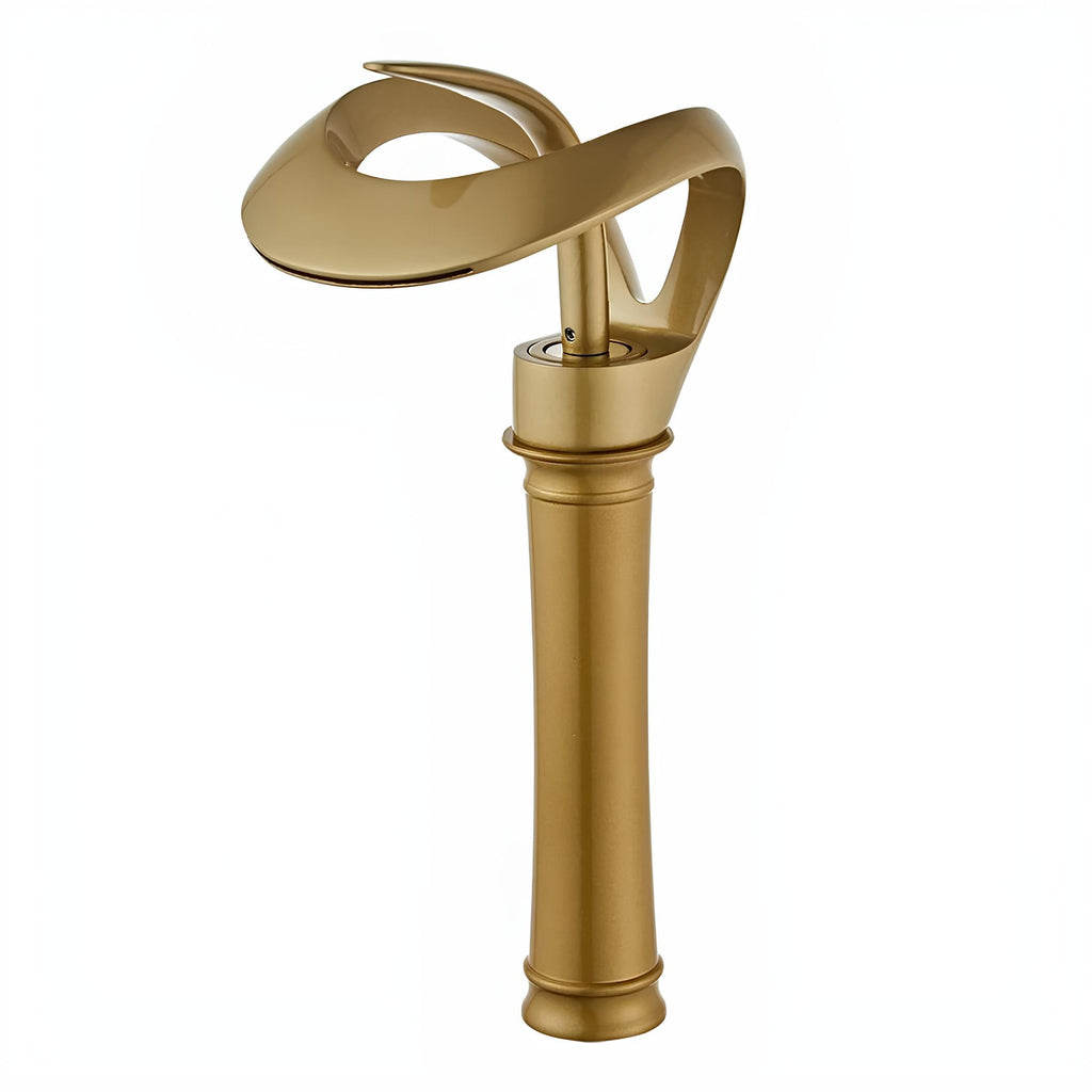 Robinet vasque cascade laiton design moderne L'art du robinet