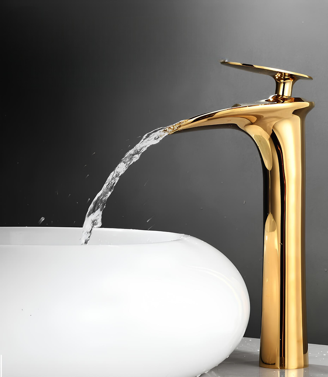 Robinet vasque cascade moderne design L'art du robinet