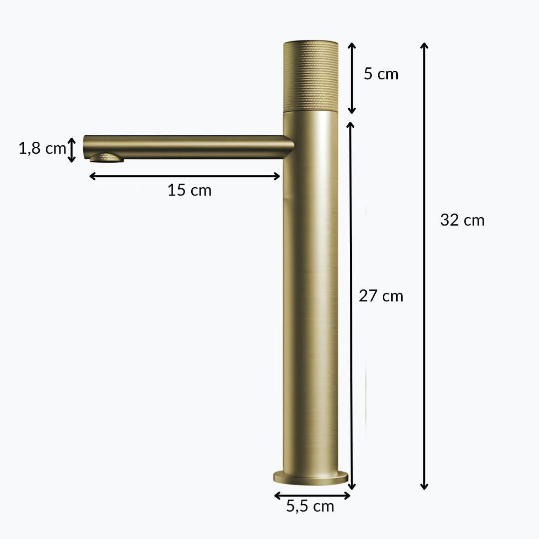 Robinet vasque design laiton massif 1 trou L'art du robinet